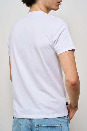 T-shirt uomo girocollo bianca - 4