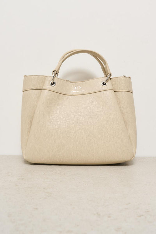 Borsa donna a mano beige - 1