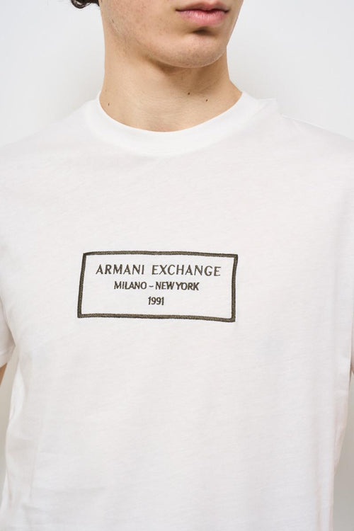 T-shirt uomo girocollo bianca - 2
