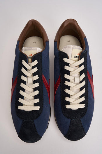 Sneakers uomo blu e rossa - 7