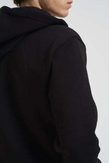 Felpa uomo con zip nera - 8