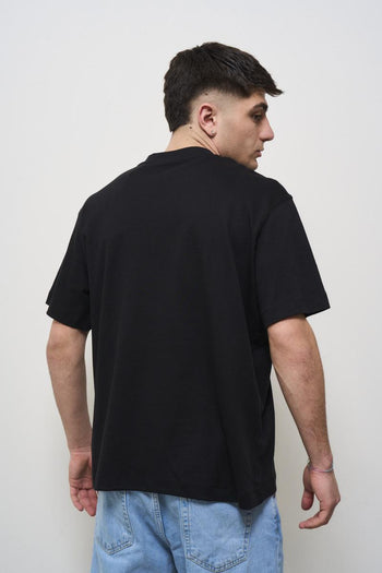 T-shirt uomo girocollo nera - 4