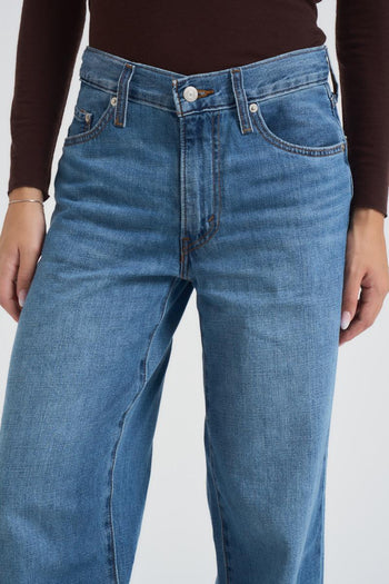 Jeans donna Baggy Dad in denim medio - 3