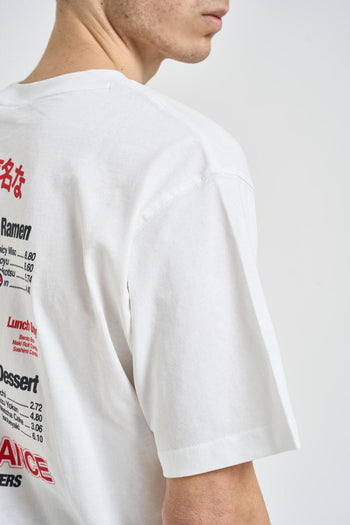 T-shirt uomo con stampa bianca - 4