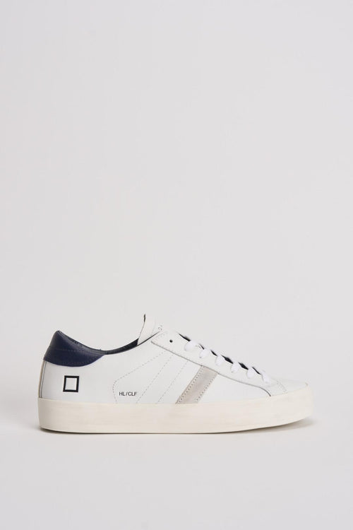 Sneakers uomo Hill low calf bianco e blu