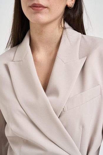 Blazer donna doppiopetto ghiaccio - 4