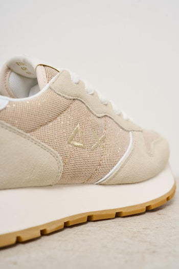 Sneakers donna beige e oro - 7
