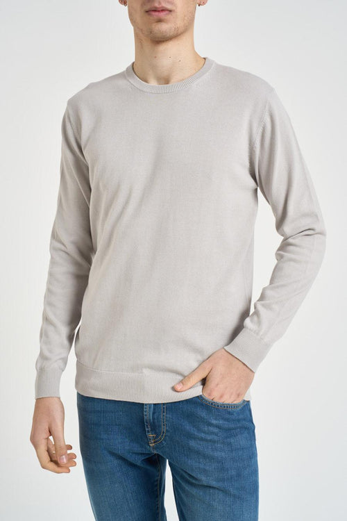 Maglia uomo girocollo grigia