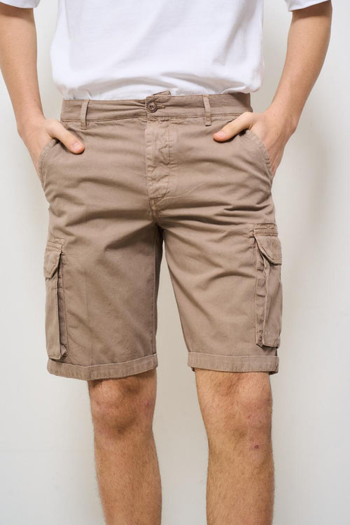 Bermuda uomo cargo beige - 2