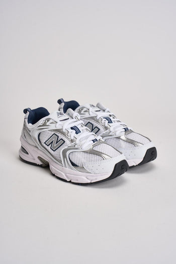 Sneakers donna 530 bianche e blu - 3