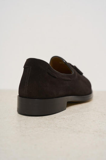 Mocassino uomo in suede marrone - 6