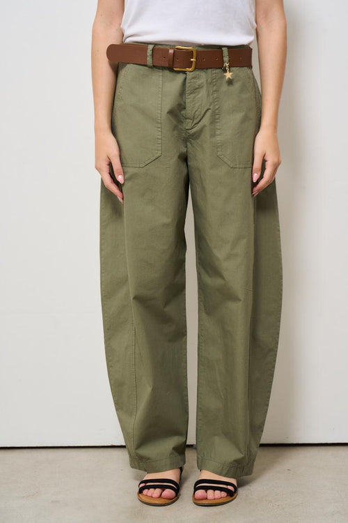 Pantalone donna balloon verde