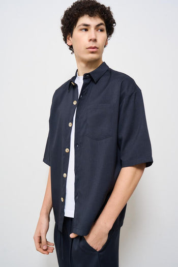 Camicia uomo blu - 4
