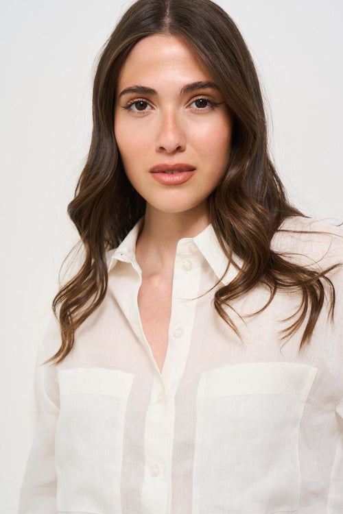 Camicia donna fantasia bianca - 2
