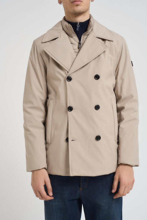 Giubbotto uomo doppiopetto beige - 2