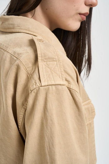 Camicia donna over beige - 6