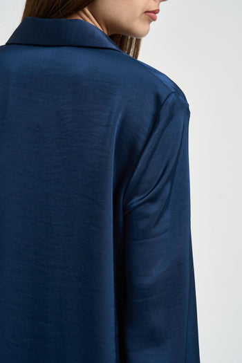 Camicia donna con fiocchetti blu - 5