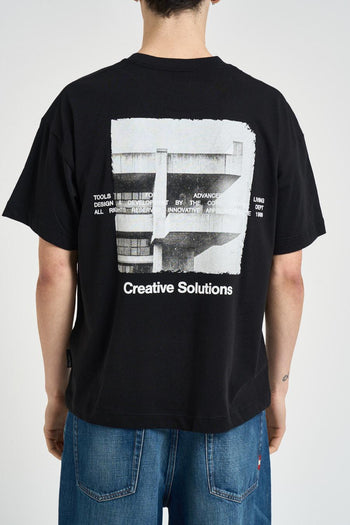T-shirt uomo con stampa nera - 3