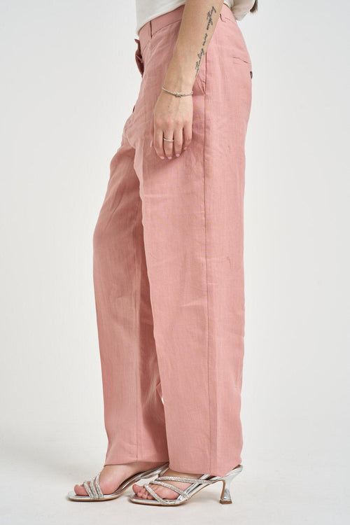 Pantalone donna dritto rosa - 2