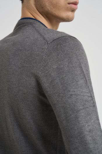 Maglia uomo girocollo grigio chiaro - 4