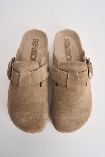 Sabot donna in suede beige - 6