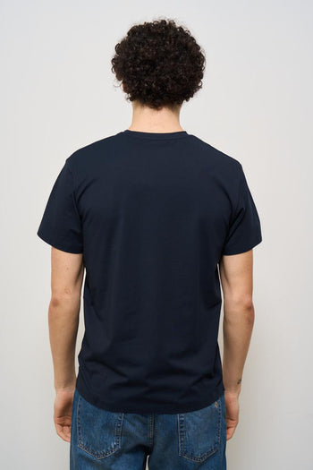 T-shirt uomo girocollo blu - 3