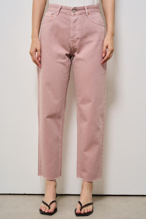 Jeans donna regular rosa
