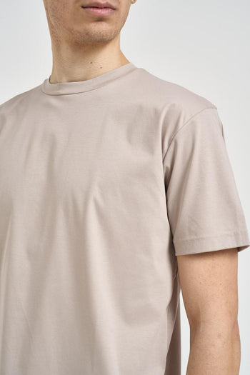 T-shirt uomo girocollo beige - 3