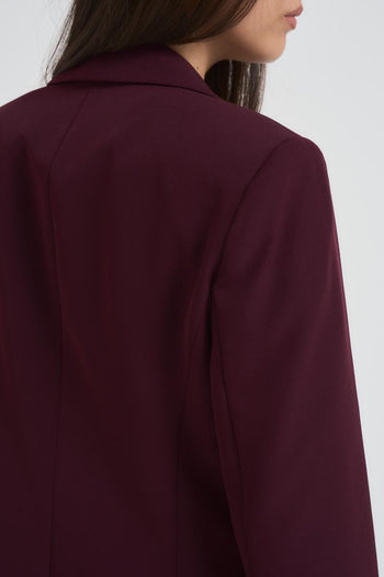Giacca donna monopetto bordeaux - 5