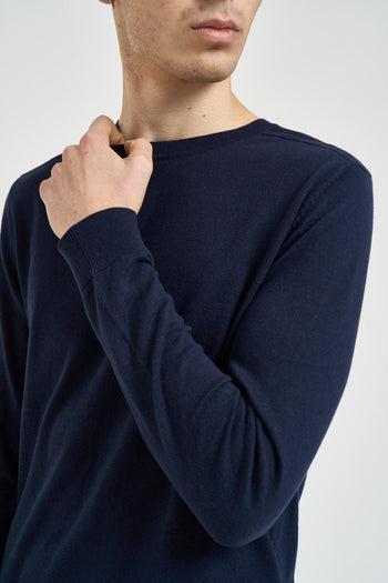 Maglia uomo girocollo blu - 3