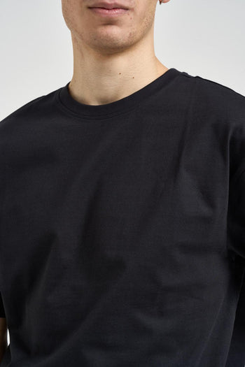 T-shirt uomo over nero - 3