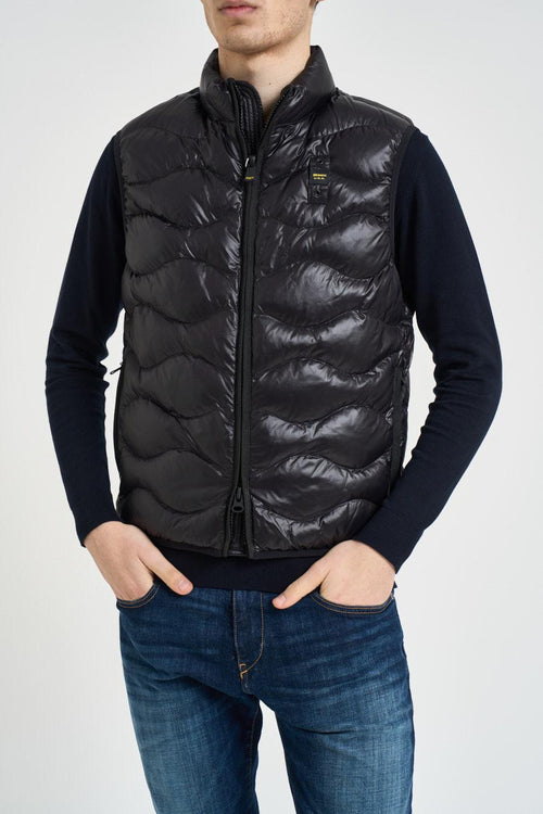 Giubbotto uomo smanicato nero