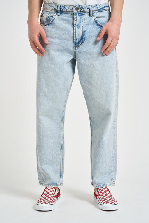 Jeans uomo regular in denim chiaro