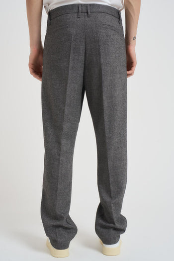 Pantalone uomo regular con pinces grigio - 3