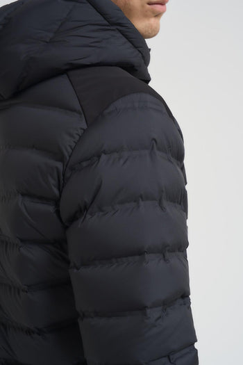 Piumino uomo trapuntato nero. - 5