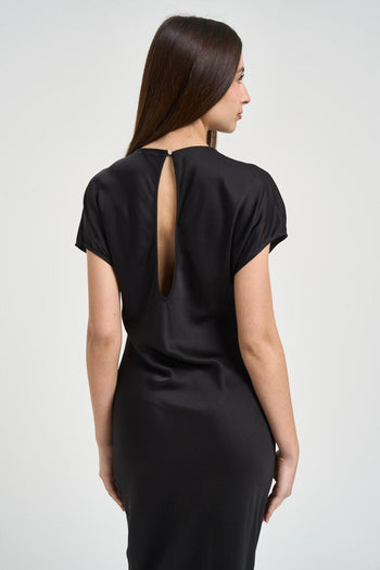 Abito donna nero lungo - 4