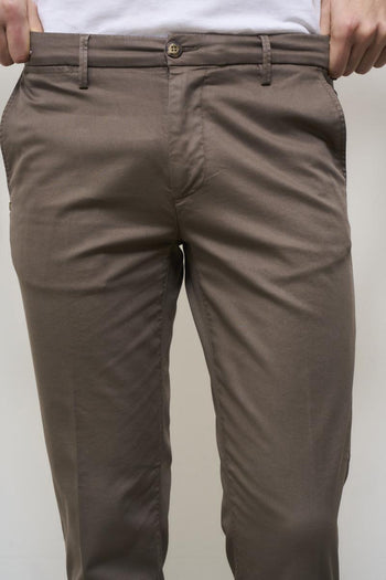 Pantalone uomo chino fango - 7