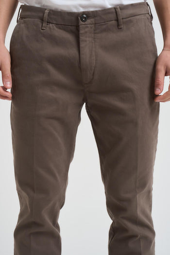 Pantalone uomo slim fit marrone - 4