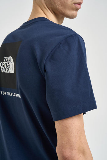 T-shirt uomo girocollo blu - 4