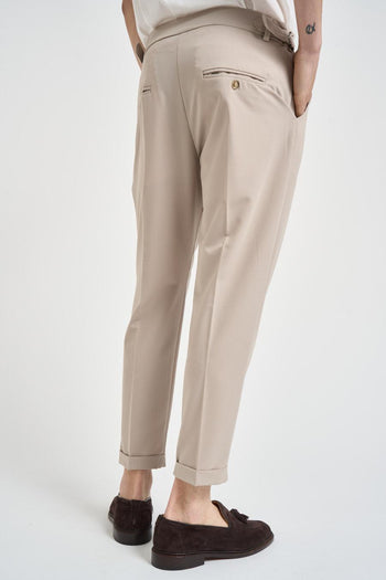 Pantalone uomo sartoriale beige - 4