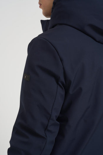 Giubbotto uomo con cappuccio blu notte - 6