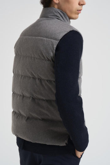 Gilet uomo trapuntato grigio - 7