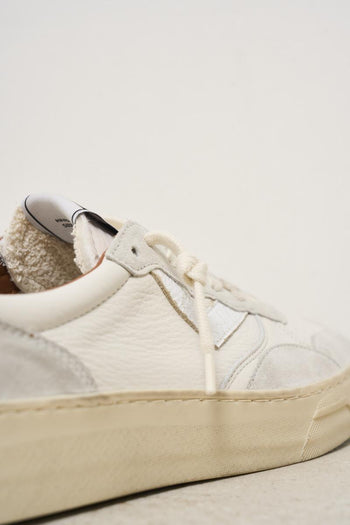 Sneakers uomo Hyper bianche e marroni - 7