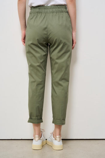 Pantalone donna regular verde militare - 3