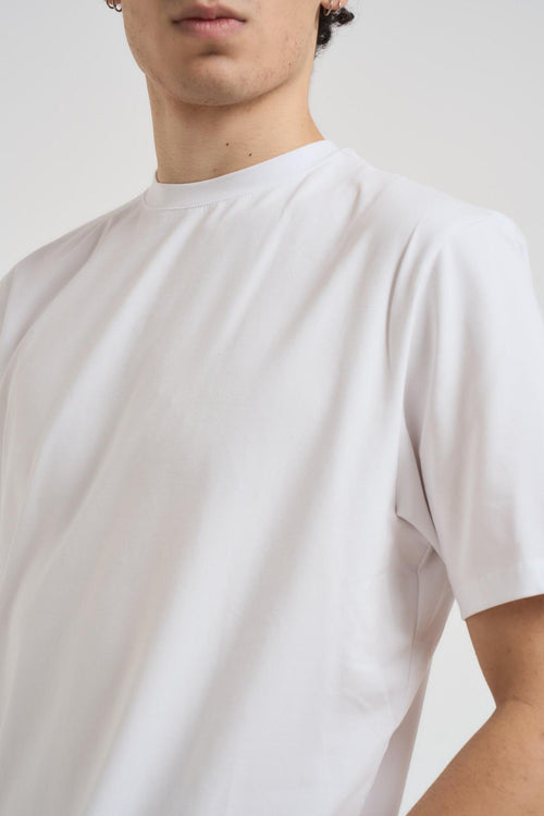 T-shirt uomo girocollo bianca - 2