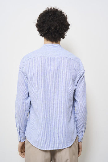 Camicia uomo coreana celeste - 6