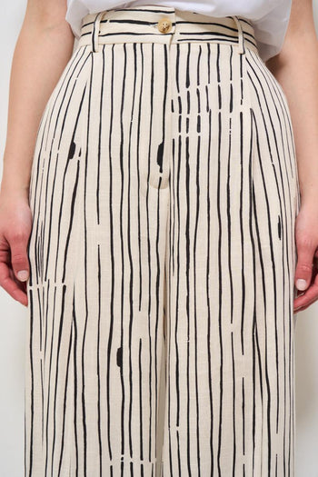 Pantalone donna a palazzo a righe - 3