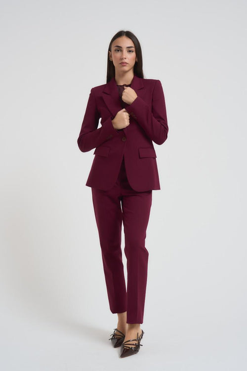 Giacca donna monopetto bordeaux