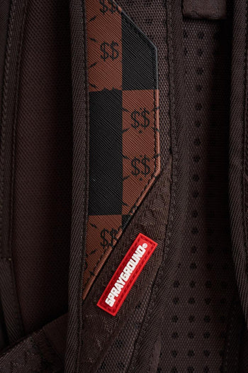 Zaino uomo check marrone e nero - 7