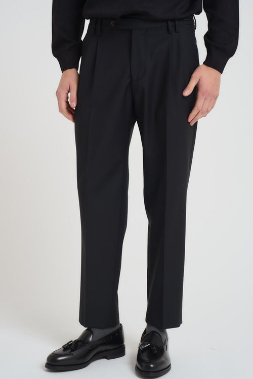 Pantalone uomo dritto nero